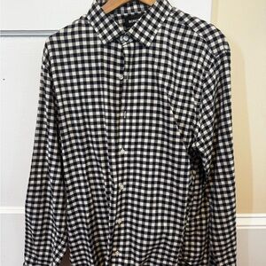Bonobos Blue and White Checkered Men's Shirt